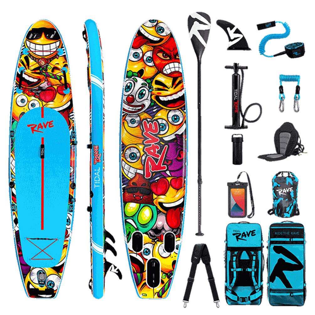 Tidal Rave NEON Inflatable Paddle Board 10’ 6